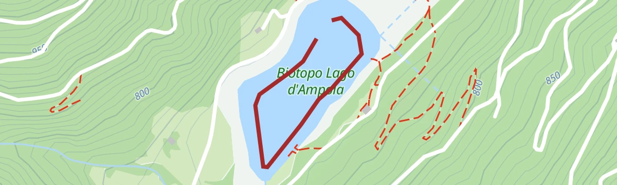 Route map: Lago d'Ampola, Alto Chiese